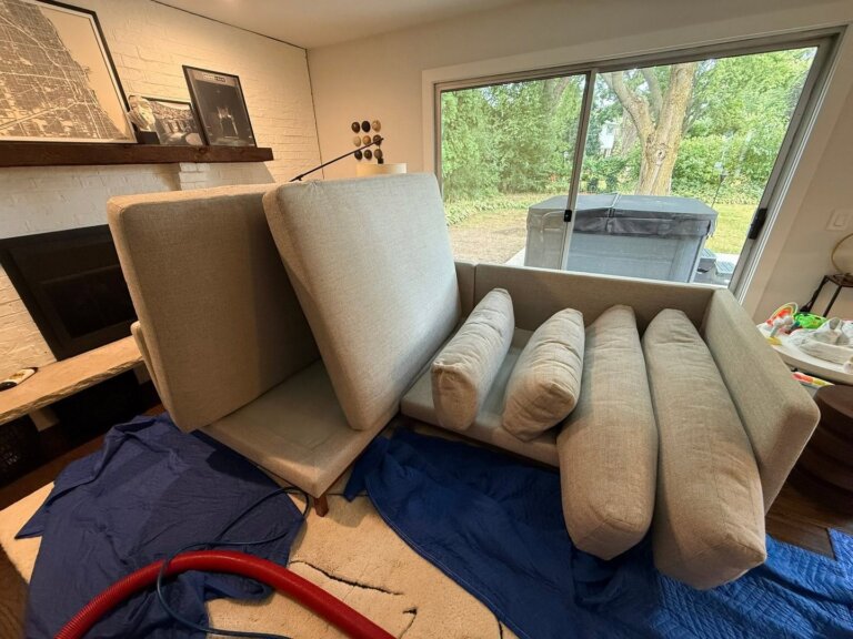 Reliable upholstery cleaning service in Lakemoor, IL and nearby areas. Call today for a free quote!